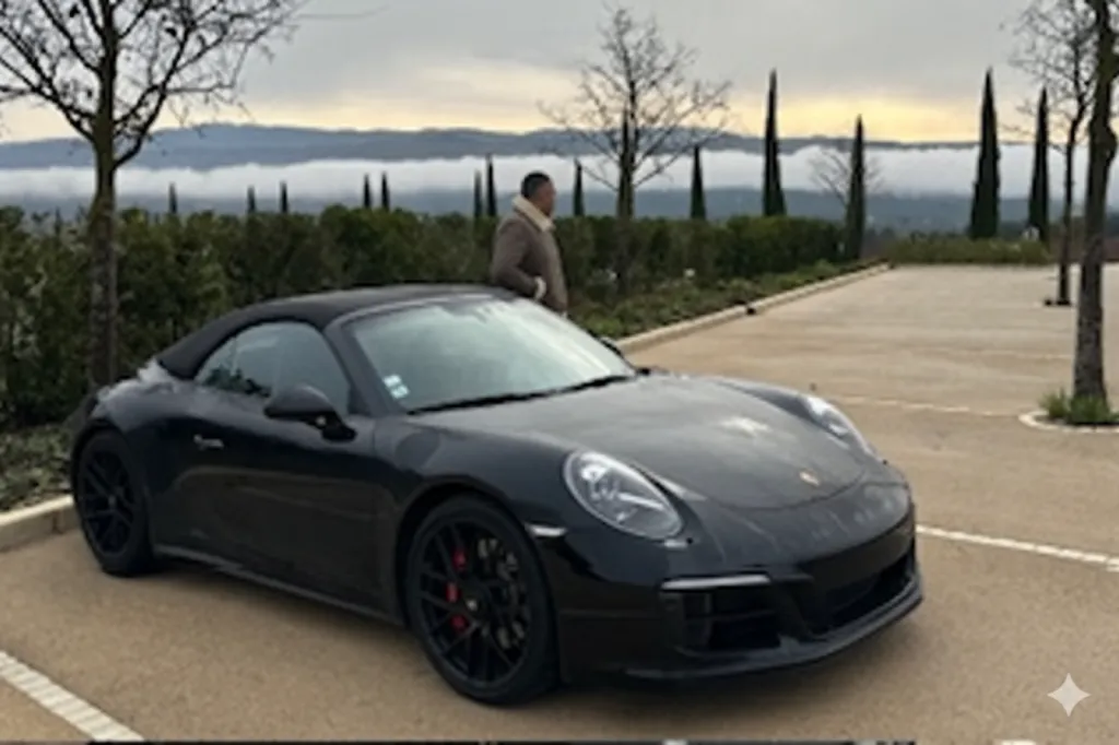 Location de Porsche 911 Cabriolet avec chauffeur pour événements et transferts haut de gamme dans le Var