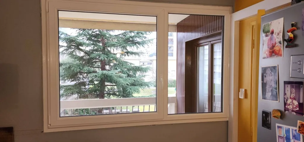 Réalisation d'un projet de menuiseries PVC couleur avec vitrage solaire à Lyon 7