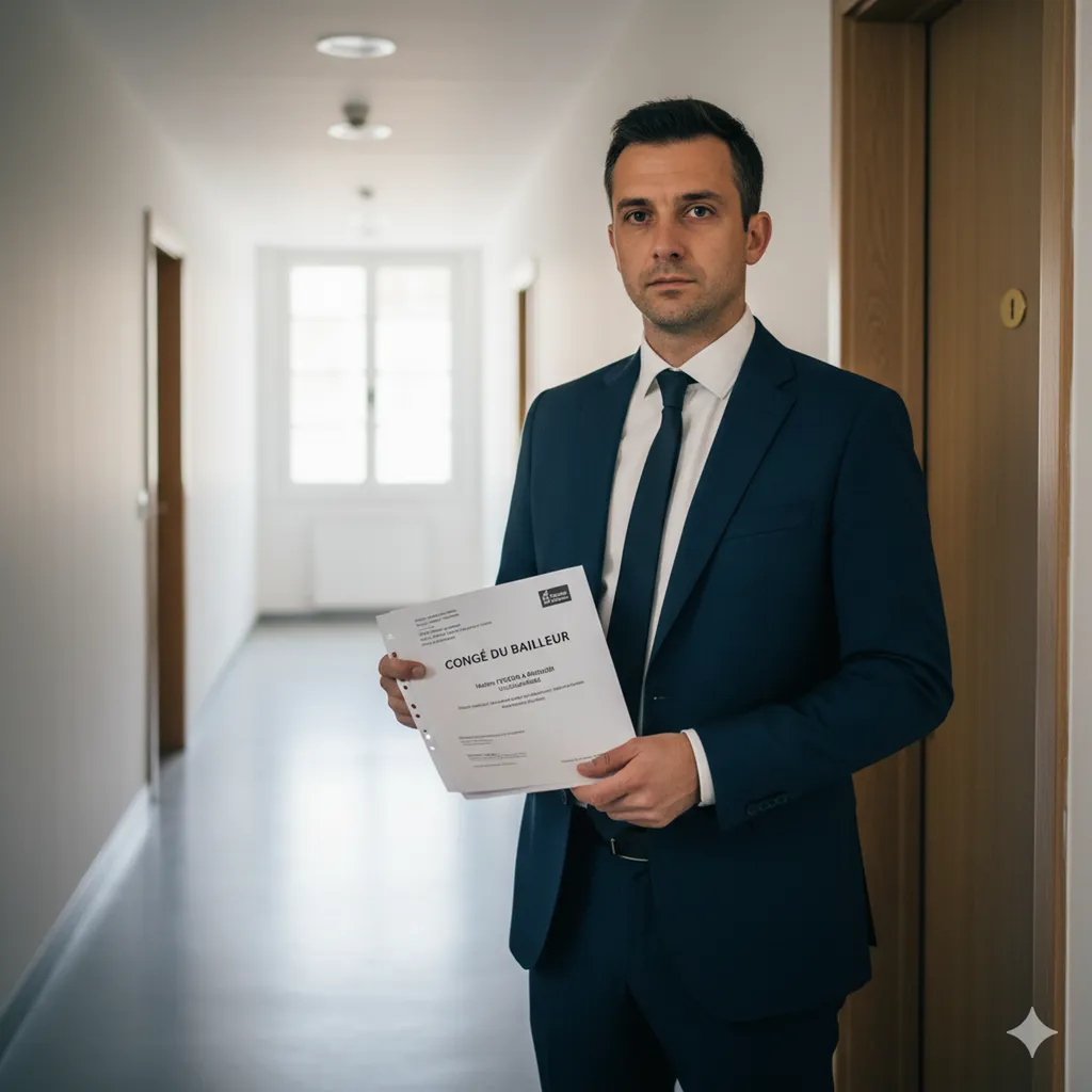 Huissier de justice pour congés et résiliation de bail d’habitation à Lyon, Villeurbanne, Décines Charpieu, Vaulx en Velin : Commissaire de Justice Congé du Bailleur Lyon