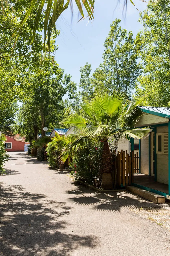 camping familial  à Vias Plage proche de l'avenue principale de Vias