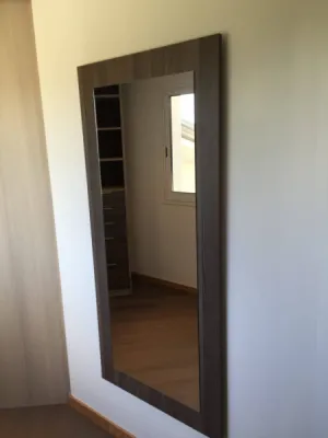 Dressing en U bi couleur effet bois tiroirs à Fonsorbes