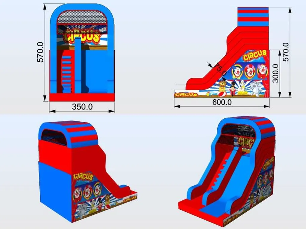 Toboggan Circus 300 gonflable en vente à Ajaccio et partout en France