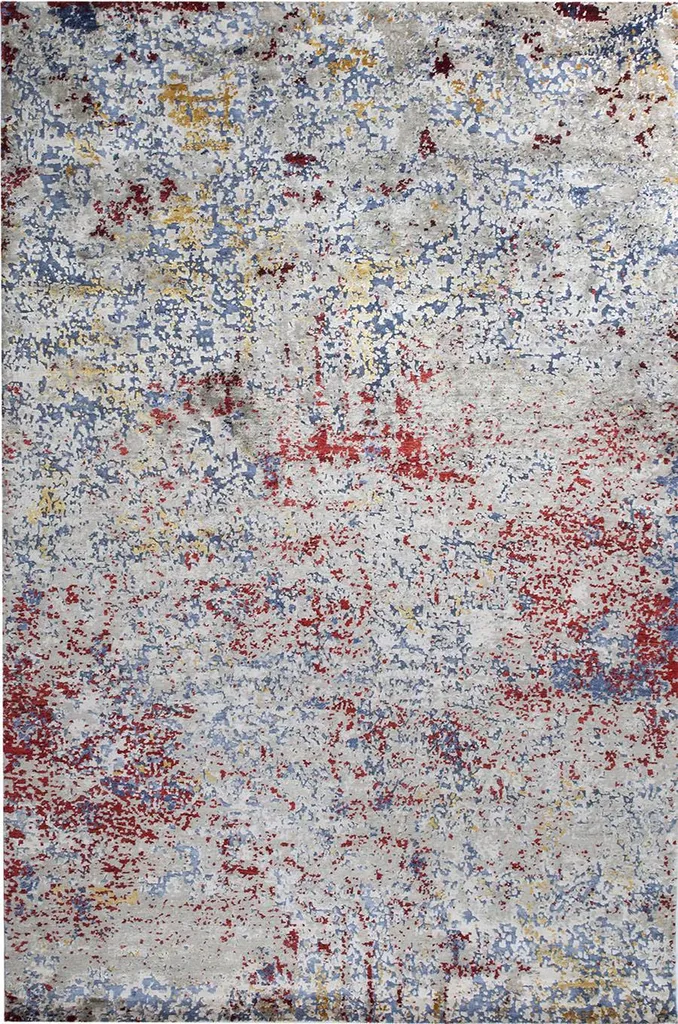 Grand tapis noué main coloré à hyères 83 vers Toulon