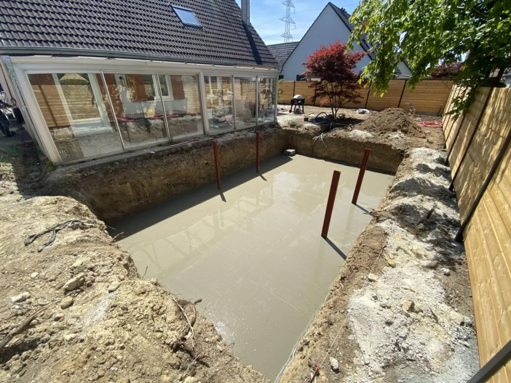 Comment faire une dalle béton pour piscine à Strasbourg CLK 