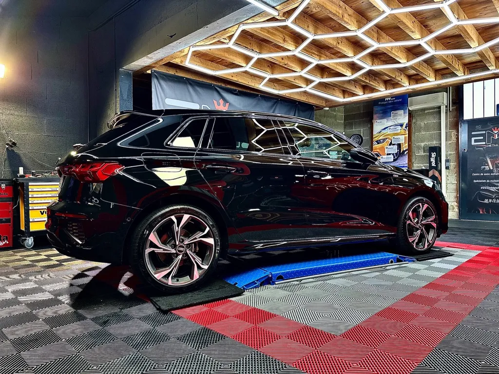 centre de DETAILING Lyon traitement céramique carosserie et jantes Audi A3