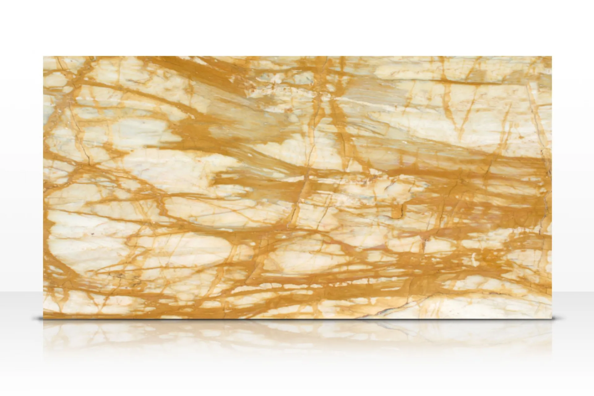 Tranche vrai marbre jaune de sienne pour décoration de luxe à paris