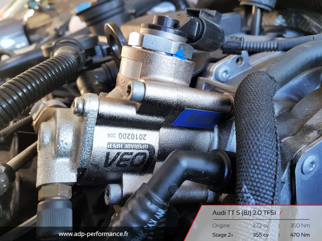 Reprogrammation moteur Nimes - Audi TTS 2.0 TFSI 272 Stage 2 ADP Performance
