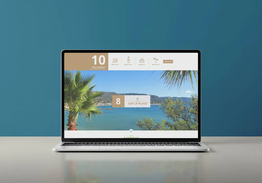 graphiste web designer pour site office du tourisme lavandou var