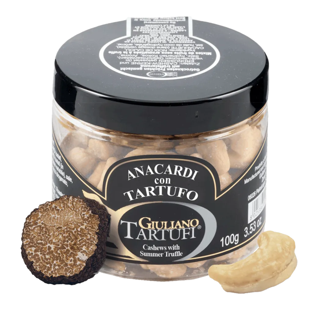 Giuliano Tartufi – Noix de cajou, pistaches et amandes à la truffe (Ombrie, Italie)