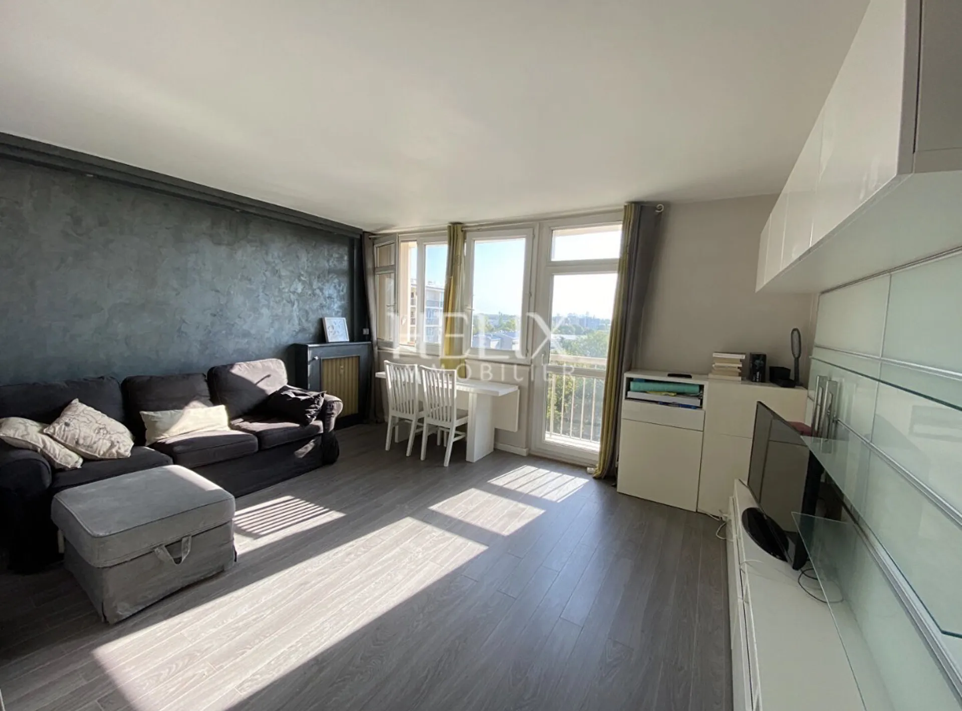 Séjour lumineux avec espace salon et salle à manger 