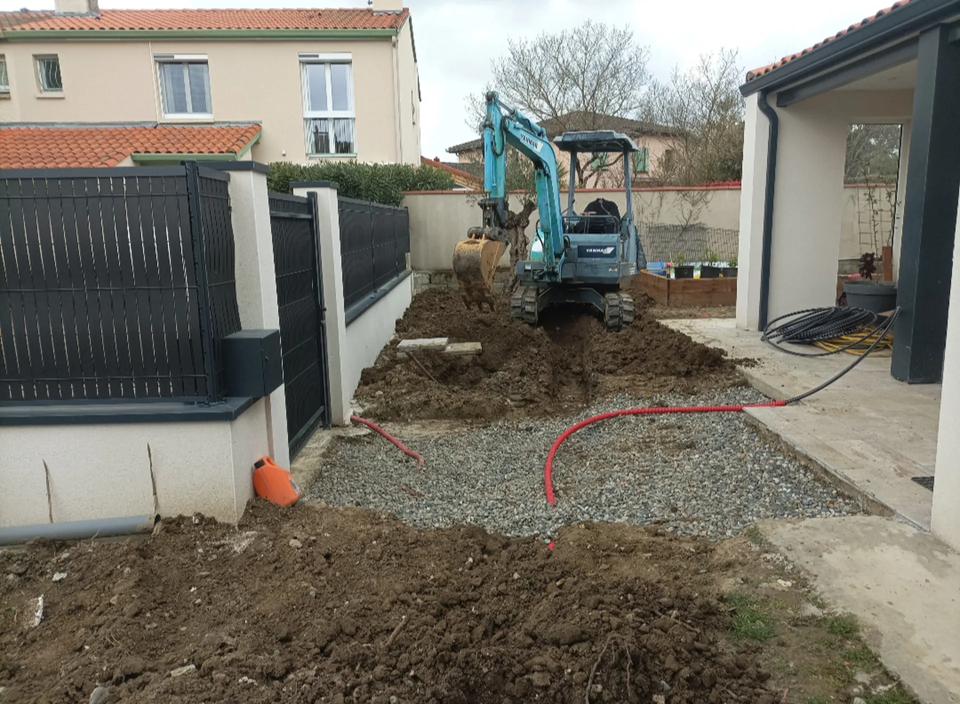 aménagement de jardin à Tournefeuille : terrassement