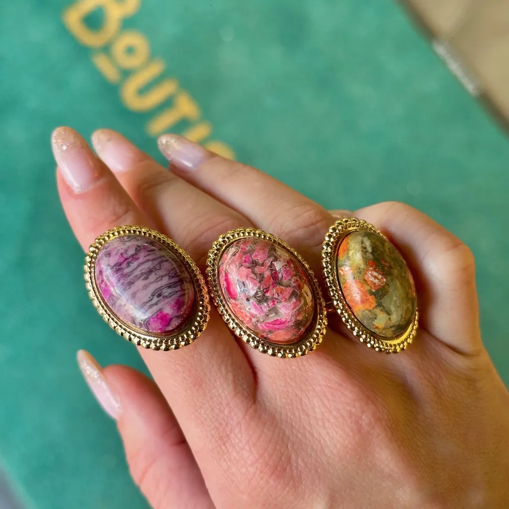 Trouver bagues ajustables Shabada pierres naturelles à Dieppe proche Lille