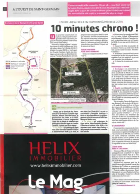 TRAMTRAIN À PARTIR DE 2019 À SAINT GERMAIN EN LAYE DE L'INFO HELIX IMMOBILIER