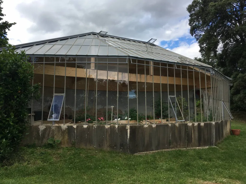 réfection de la verrière à Denicé dans le beaujolais