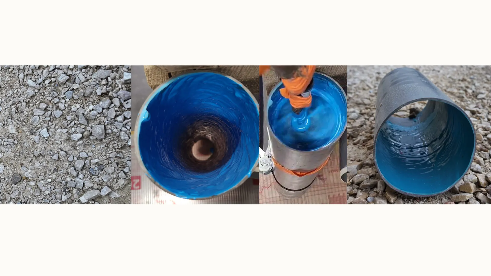 CANALISATION réparée grace à la technique du chemisage par projection d'époxy Vaucluse 