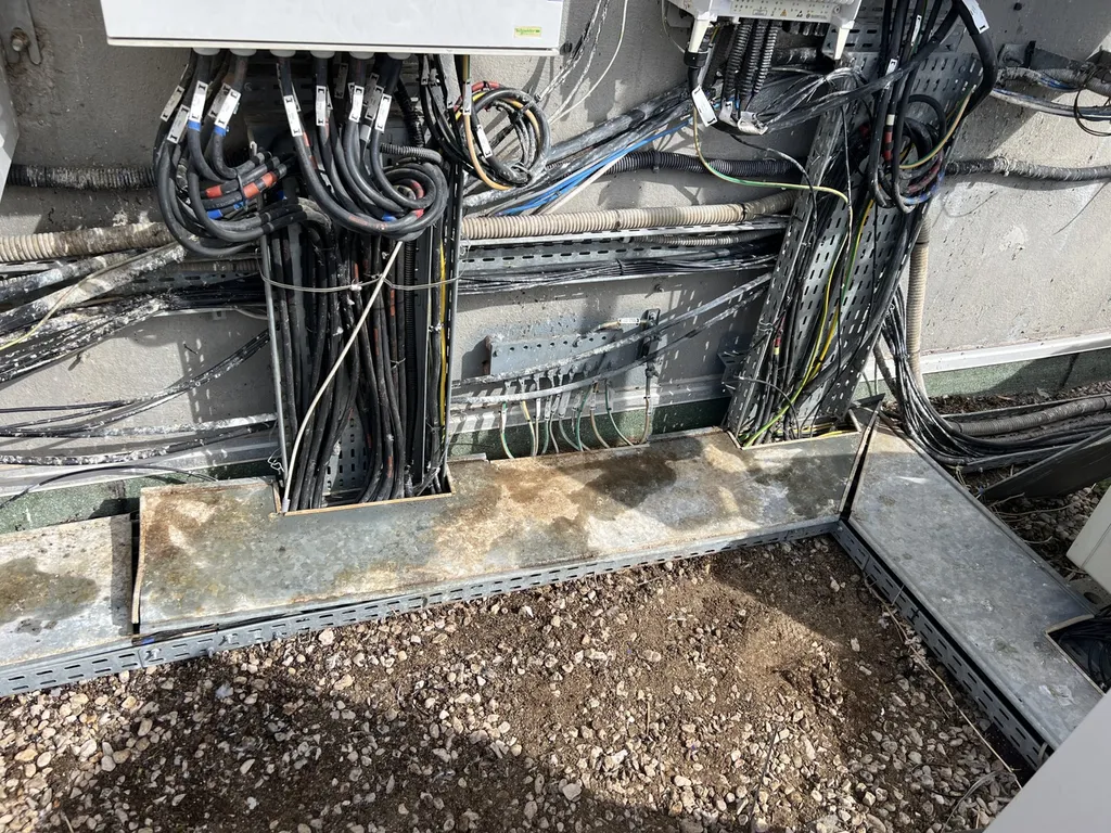 Depigeonnage d’un réseau d’antenne téléphonique sur le toit d’un immeuble à Toulon dans le Var (83)