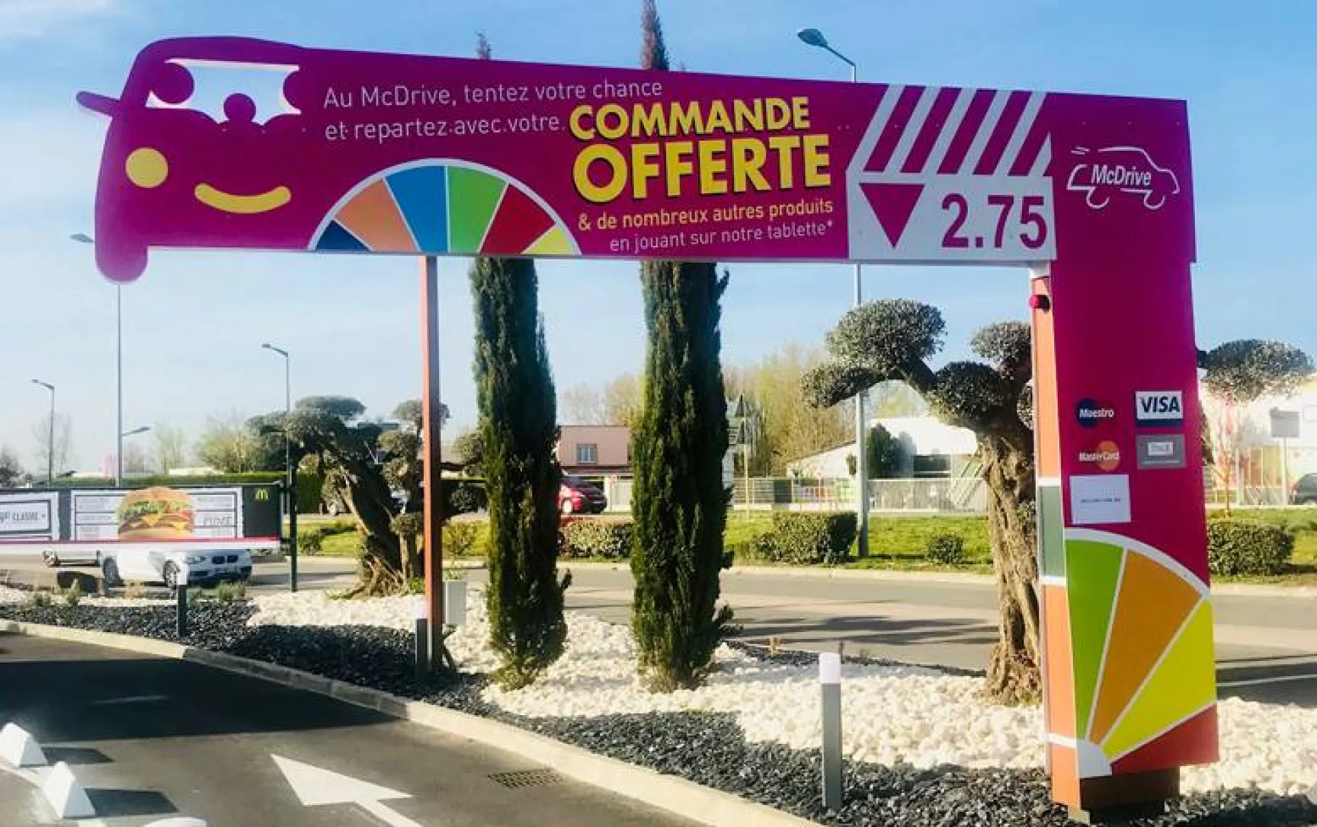 Réalisation et pose d'une barrière de drive pour MacDo à Auterive proche Toulouse