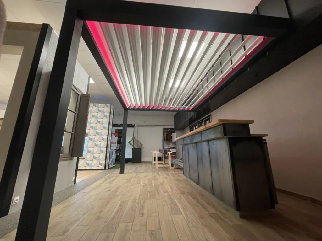 Installation et devis pergola bioclimatique aluminium sur Le Havre et sa périphérie 76 Normandie.