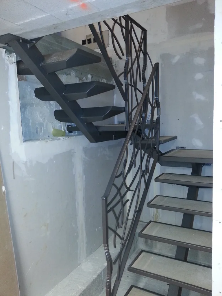 création escalier sur mesure double/quart tournant