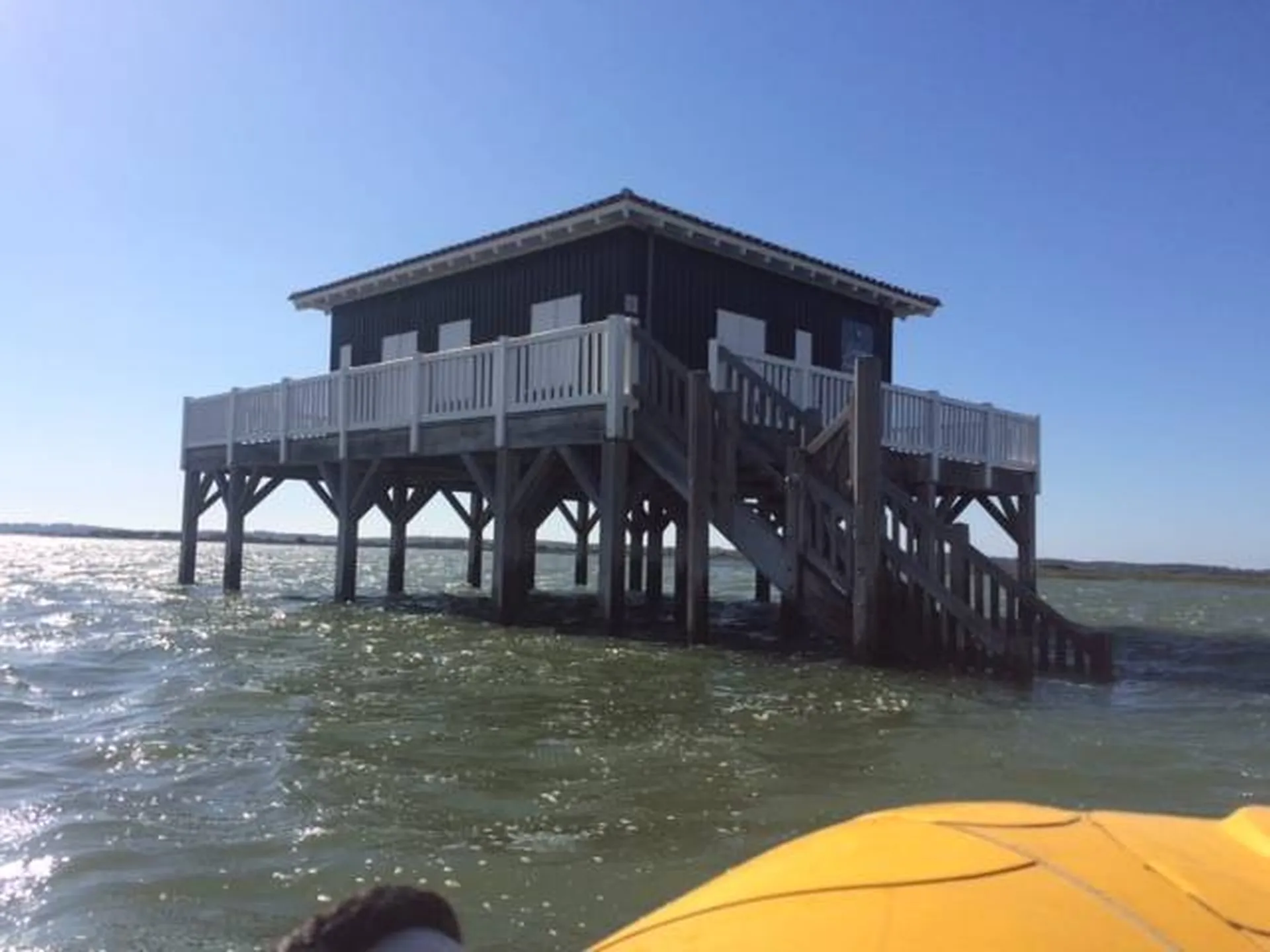 Croisière en bateau aux cabanes tchanquées sur le bassin d'Arcachon