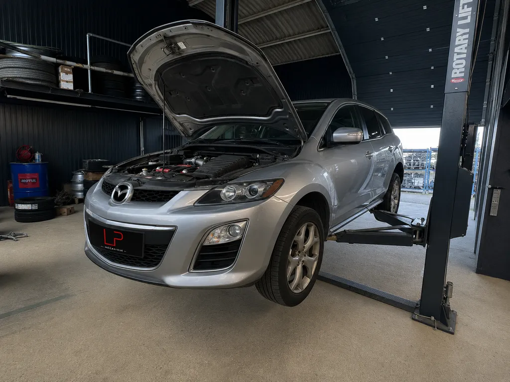 Entretien pour cette Mazda CX-7 au Paddock