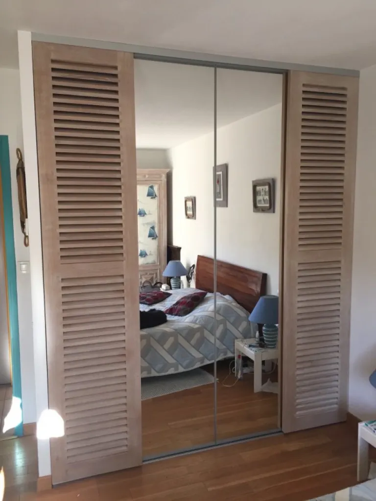 placard persiennes et miroir coulissant sur mesure en gironde