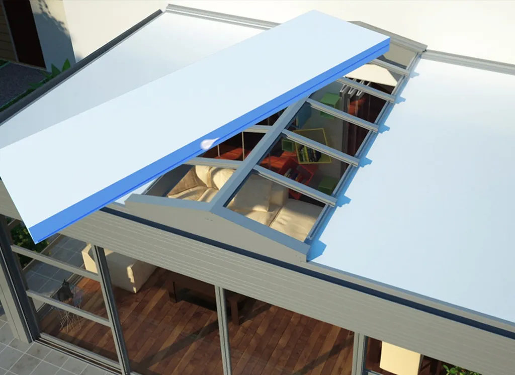 Extension toit plat avec évacuation eaux pluviales