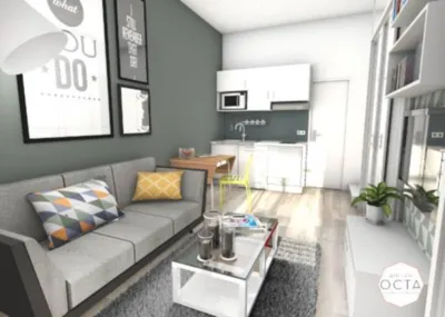 Vente d'un appartement T2 à forte demande locative au sein d'une copropriété rénovée à Lyon 8