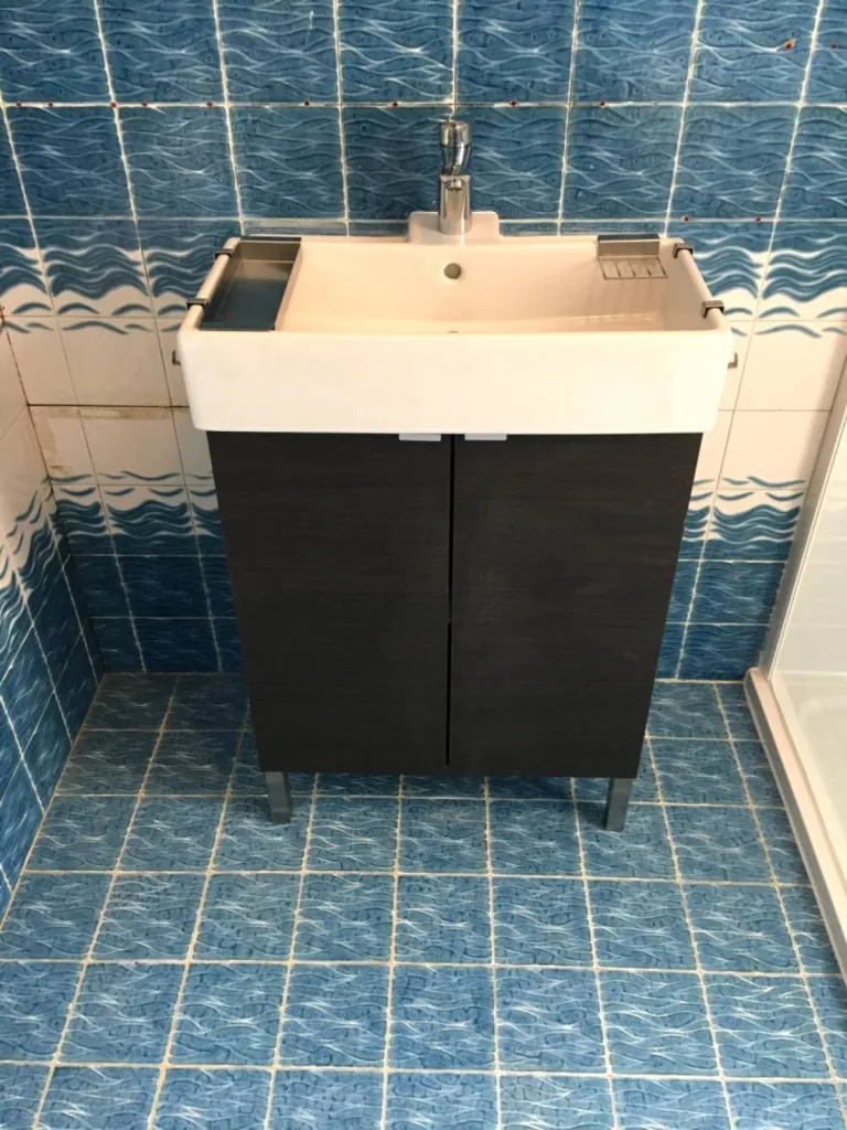 installation meuble vasque