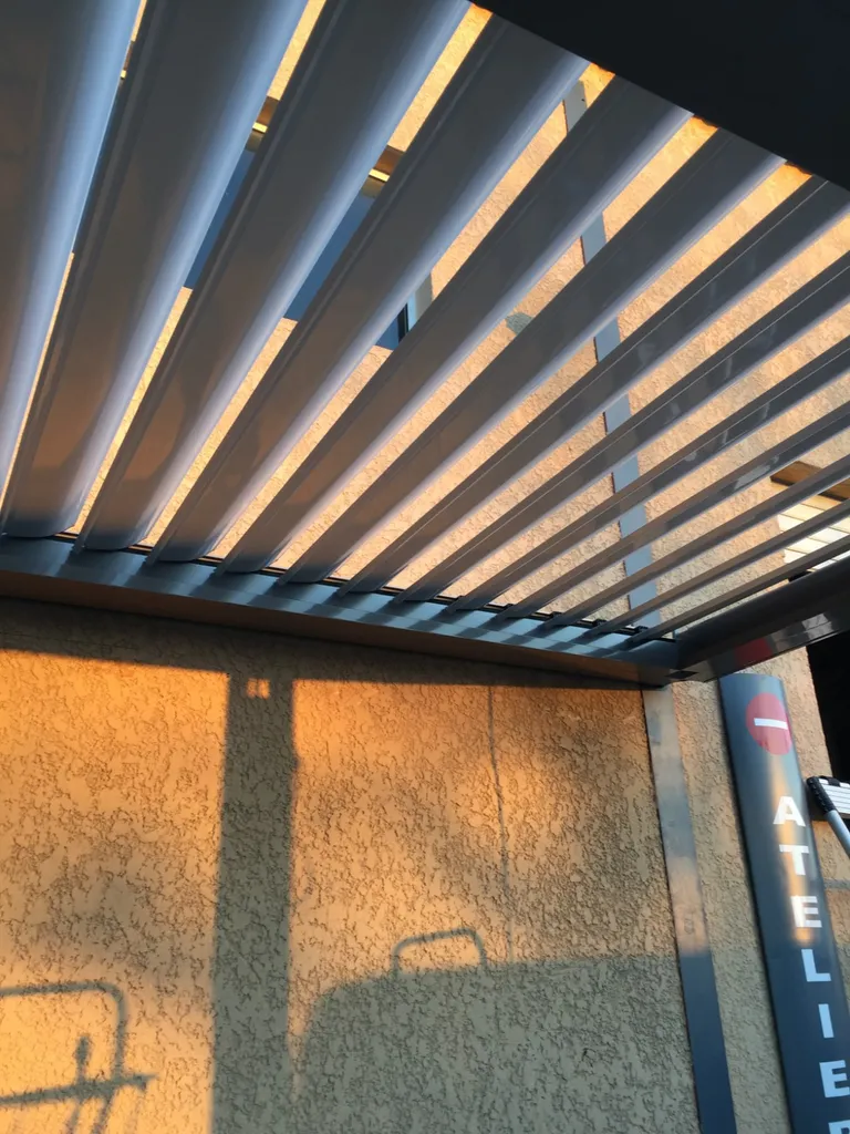 Pergola avec leds sur Martigues (Après)