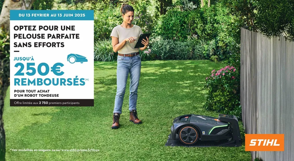 OFFRE DE REMOURSEMENT ROBOT DE TONTE