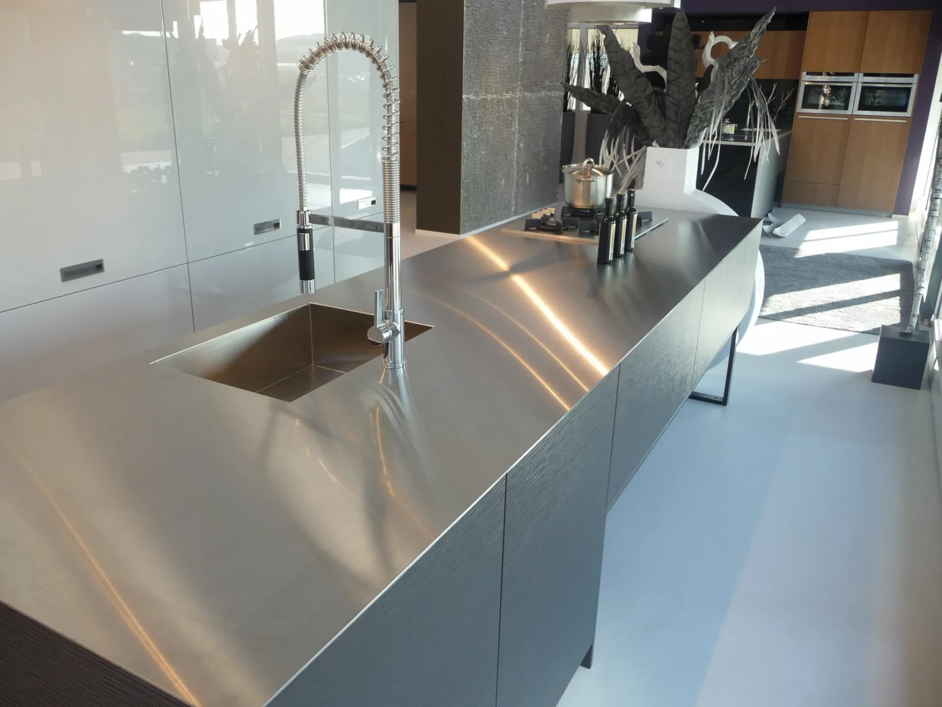 Plan de travail inox brossée So-inox Marseille