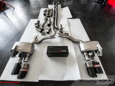 Akrapovic Titanium exhaust Porsche Panamera Turbo 971 4.0 V8 Bi-Turbo 550cv | ADP Performance Marseille