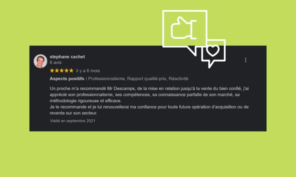 Témoignage Vendeur