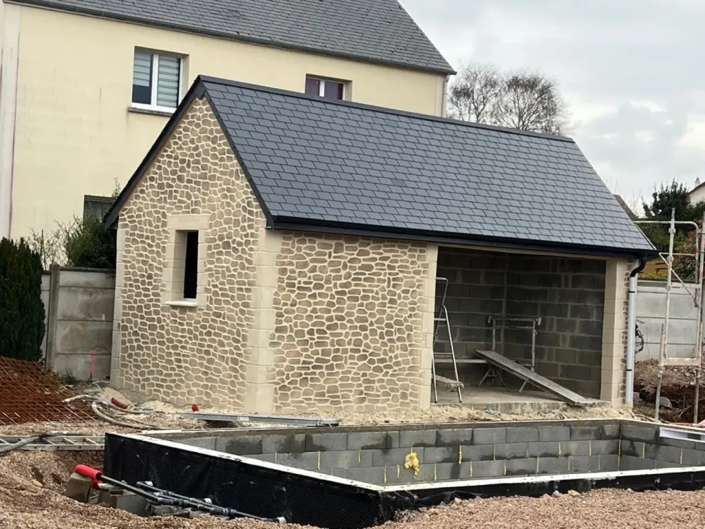 Enduit décoratif imitation pierre