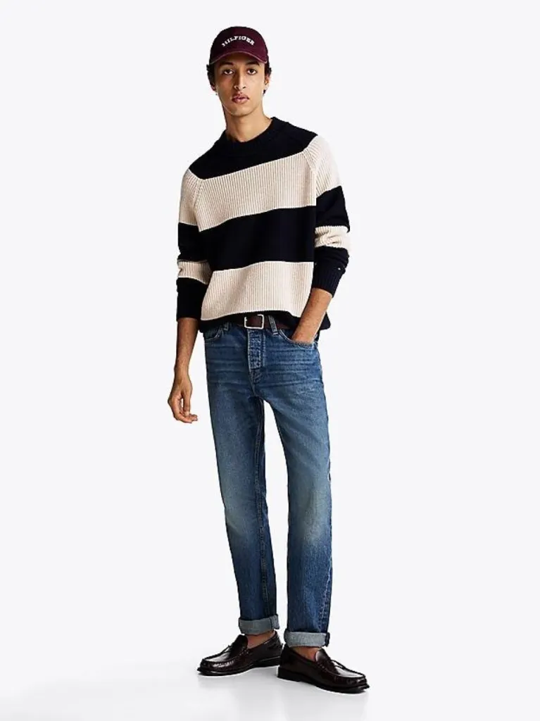 Pull à rayures horizontales Tommy Hilfiger – Urban Chic à Dieppe en seine maritime