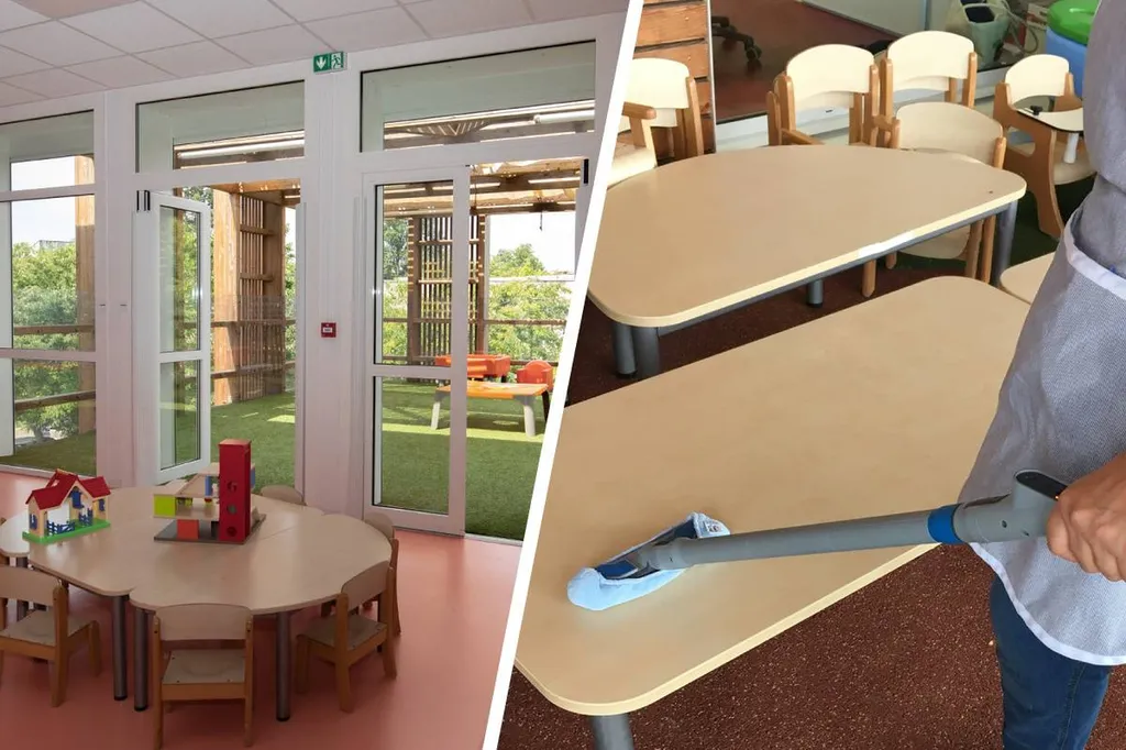 Entreprise de nettoyage partenaire pour le nettoyage d'écoles ou crèches à Mulhouse dans le Haut-Rhin