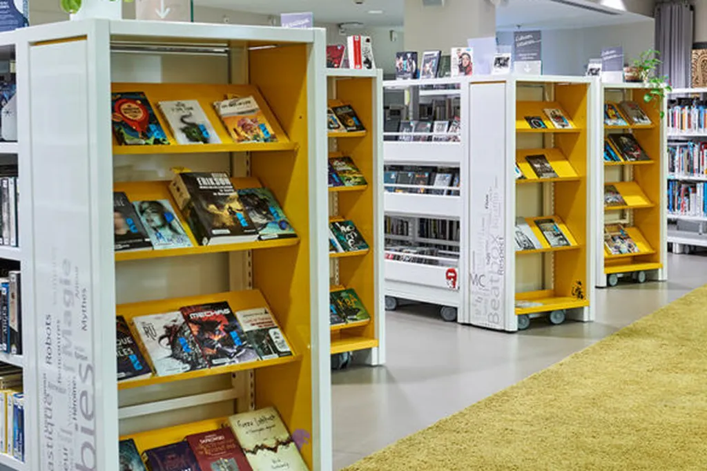 Rayonnage Médiathèque à Avignon et Nîmes