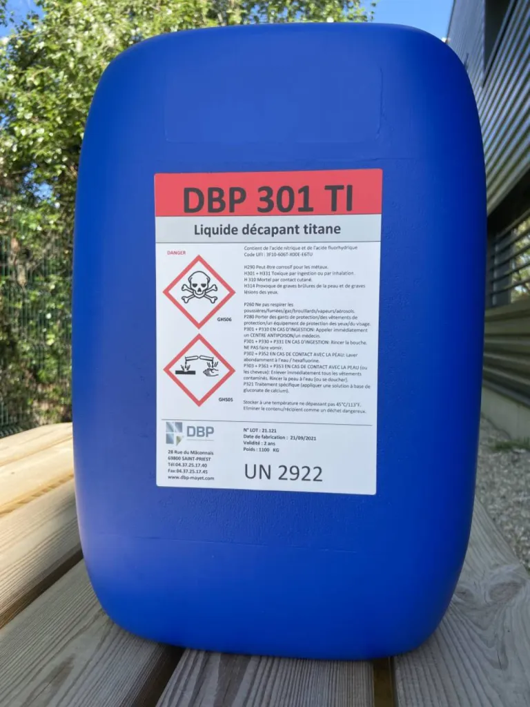 DBP 301 TI - Produit de décapage des titanes par immersion - Cantal (15)