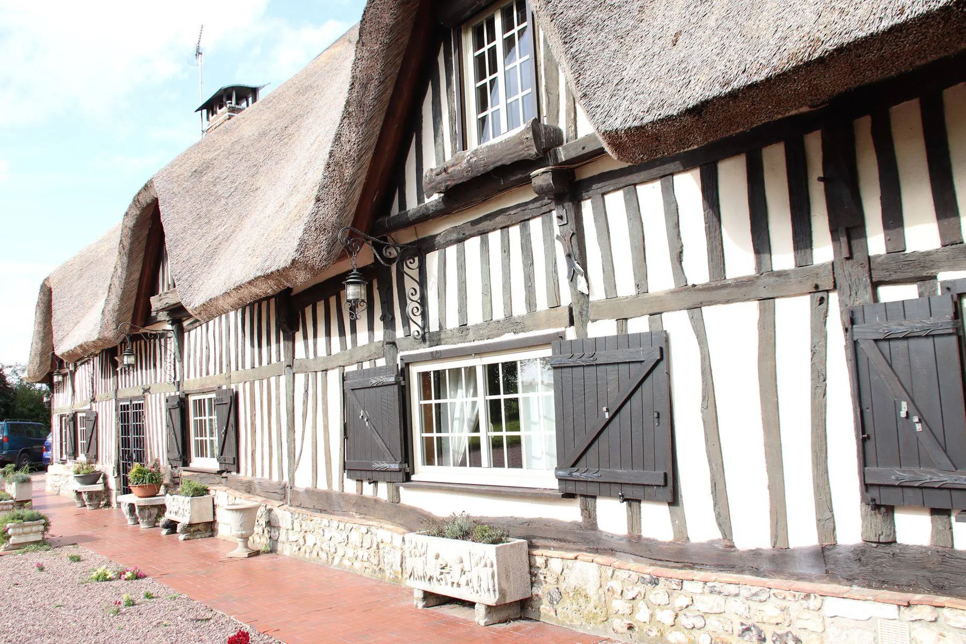 Vente demeure à colombages avec sa dépendance région Tancarville 76