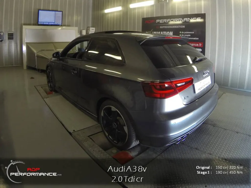 Reprogrammation moteur Audi A3 2.0 Tdi 150