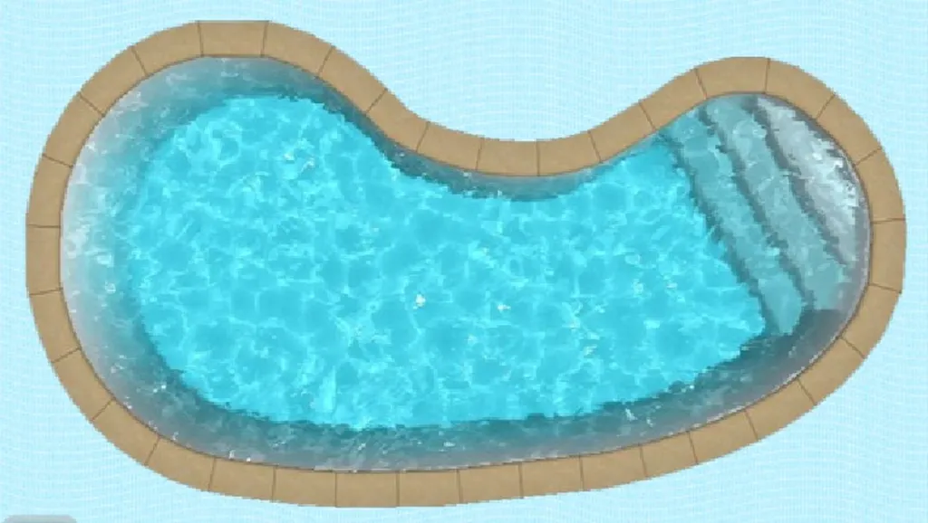 Piscine coque polyester fond en plat net de dimension 7.8 x 3.85 profondeur 1.35 ( madrid ) le Havre 76600