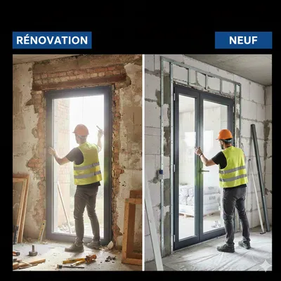pose en rénovation et pose neuf