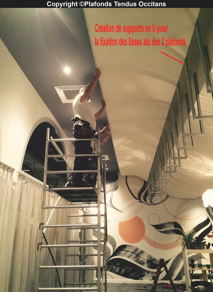 Plafond acoustique au Novotel de Toulouse