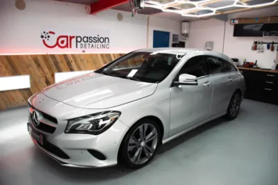 Nettoyage intérieur complet et soin des cuirs sur Mercedes CLA 200D à Chantilly