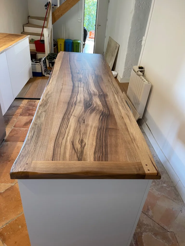  Plan de travail en noyer sur Arcachon