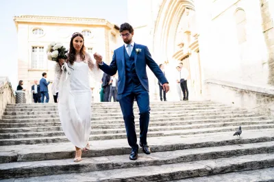 Romantic and religious Wedding in a Bastide in Avignon Provence