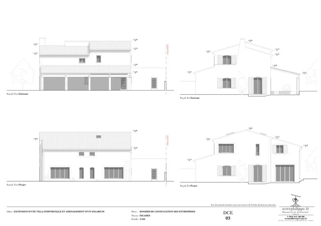 Permis de construire pour l'extension d'une maison individuelle à La-Fare-les-Oliviers