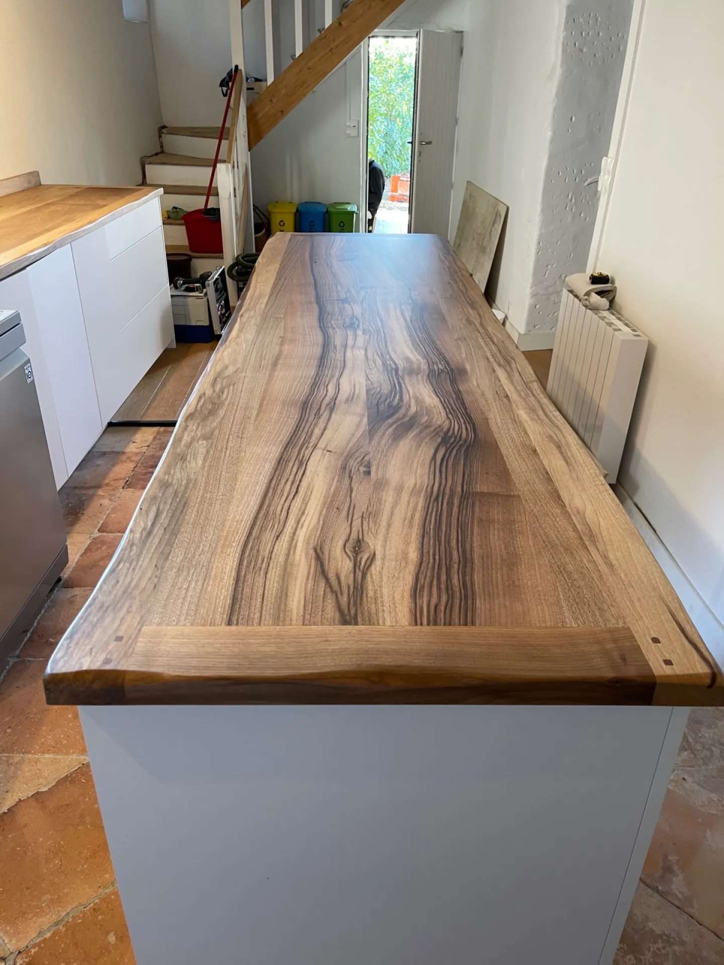  Plan de travail en noyer sur Arcachon