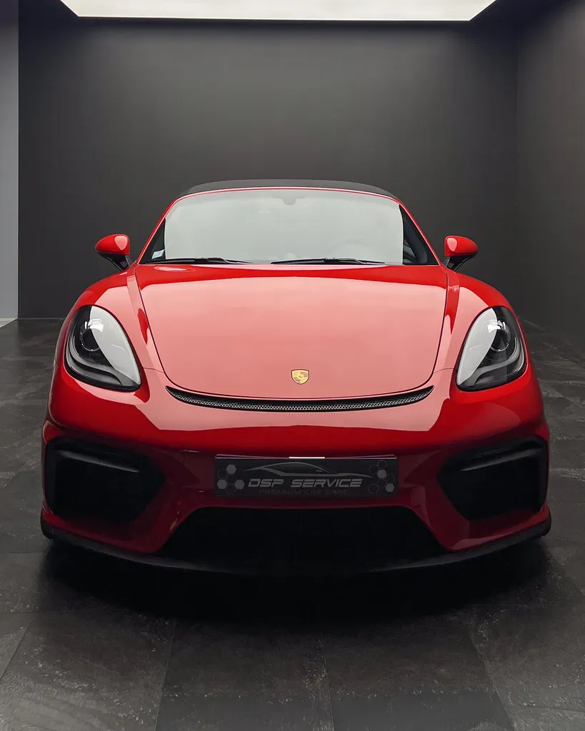 Sublimez votre Porsche 718 Spyder grâce à une préparation complète à la vente chez DSP Service au Mans